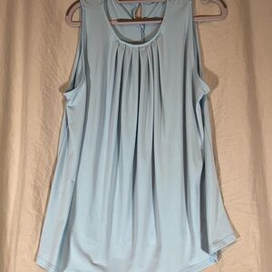 Sky Blue Sleeveless Women's Blouse